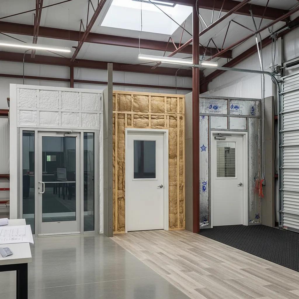 Interior options for metal buildings: doors, insulation, and flooring choices